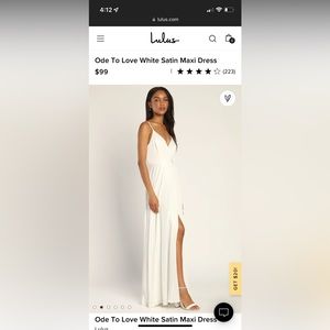 Lulus wedding dress